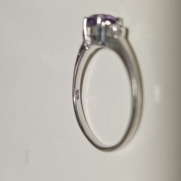 Color Changing Alexandrite Sterling Silver Ring - Picture 7 of 12